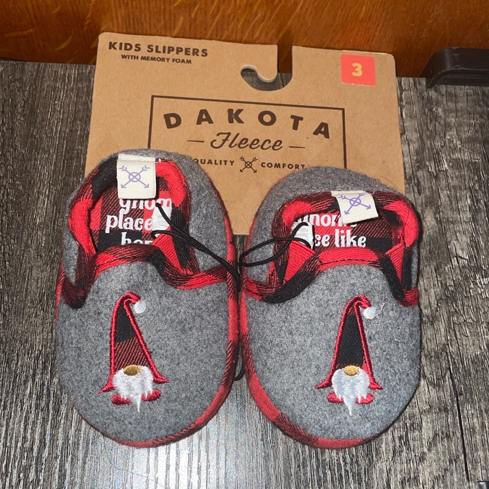 Dakota Fleece Kids Slippers
